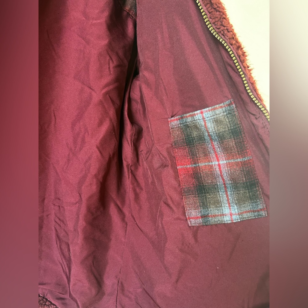 Pendleton Sherpa Plaid - Lined Retro Fuzzy Full-Z… - image 6
